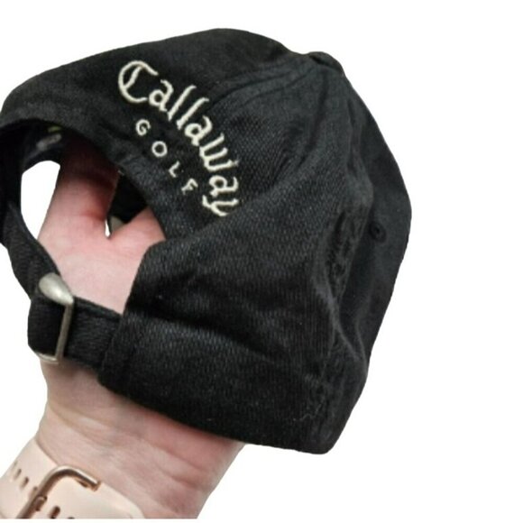 Callaway Golf X-Series Toyota Certified Baseball Cap Black & White Adjustable OS - Picture 10 of 11